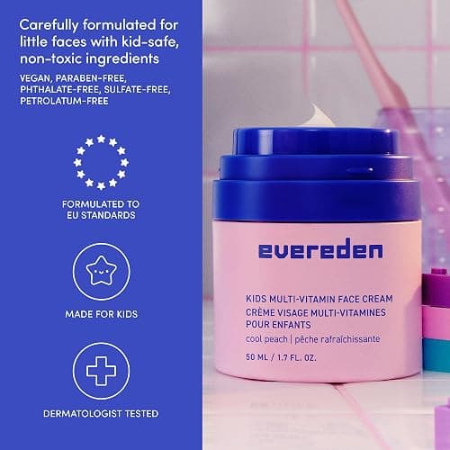 Evereden Kids Travel Set, 5-Piece Skin & Hair Care, TSA-Friendly, Kids 3+ | Dermatologist-Tested, Travel Size Kids Face Cream, Face Wash, Kids Shampoo, Conditioner & Detangling Spray With Travel Bag thumbnail 9
