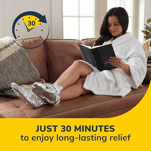 Dr. Scholl's® Tired, Achy Feet Soothing & Reviving Foot Mask, 3 Pair, Warming Booties thumbnail 5
