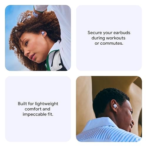 Google Pixel Buds 2a - Wireless Bluetooth Earbuds with Active Noise Cancellation and Transparency Mode - Lightweight, Comfortable Fit - 20-Hour Battery - Water Resistant - Built for Gemini - Hazel thumbnail 5