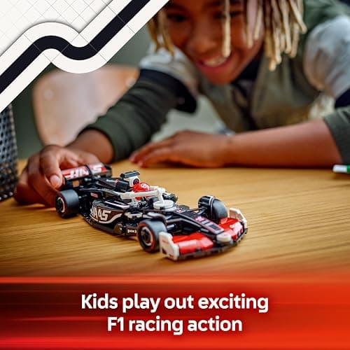 LEGO Speed Champions MoneyGram Haas F1 Team VF-24 Race Car Toy - Model Kit w/a Collectible Formula 1 Driver Minifigure - Gift for 10+ Year Old Boys, Girls and Adult Motorsport Fans - 77250 thumbnail 5