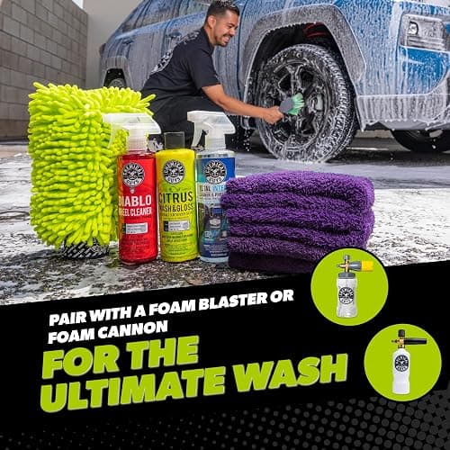 Chemical Guys Clean and Shine Car Wash Starter Kit - 7-Piece Set with 3 x 16 oz Car Detailing Chemicals, Safe for Cars, Trucks, SUVs, Motorcycles, Jeeps, RVs, and More thumbnail 7