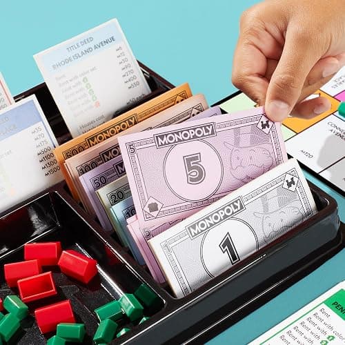 Monopoly Board Game | Classic Game with Storage Tray and Larger Tokens | Ages 8+ | 2 to 6 Players | Family Games for Kids and Adults | Kids thumbnail 4