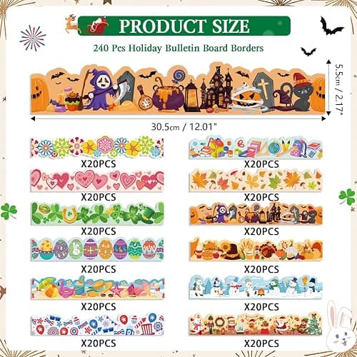 Holiday Bulletin Board Borders thumbnail 3