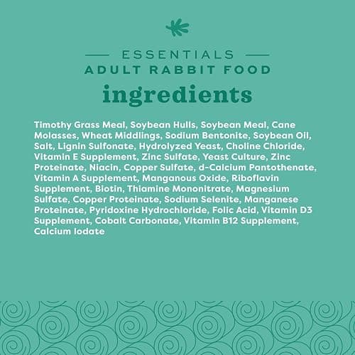 Oxbow Essentials Rabbit Food, Adult, Made with Oxbow Timothy Hay for Rabbit, Pet Pellets with Vitamins & Minerals, Small Animal Pet Products, Bunny Food, Made in USA, High Fiber, 25 lb. bulk bag thumbnail 13