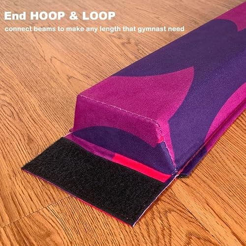 MARFULA 6 FT / 8 FT / 9 FT Folding Gymnastics Beam Foam Balance Floor Beam - Extra Firm - Suede Cover - Anti Slip Bottom with Carry Bag for Kids/Adults Home Use thumbnail 6