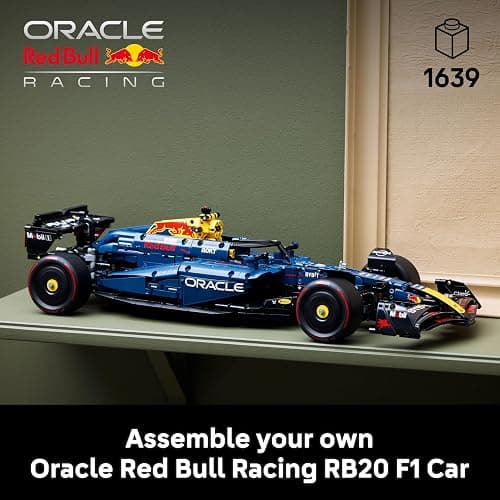 LEGO Technic Oracle Red Bull Racing RB20 F1 Car Model Kit - Collectible Formula 1 Building Set with 1:8 Scale V6 Engine, Gear Box, Steering & DRS - Gift Idea for Adult & Teenage Racing Fans - 42206 thumbnail 3