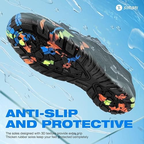 SIMARI Water Shoes for Women Men - Barefoot Quick-Dry Aqua Socks | Lightweight Swim Shoes for Surfing, Swimming, Beach Sports, Kayaking, Diving | Non-Slip Design thumbnail 4