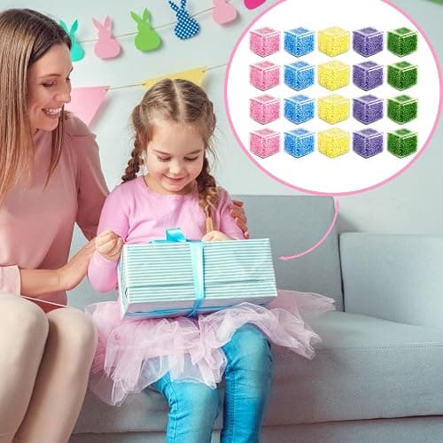Hooqict 20Pcs Stress Cube Squishy Stress Balls Ice Cube Fidget Sensory Squeeze Toys Mini Squishies Squishy Cube for Kids Teen Adults Stress Relief Classroom Home Office thumbnail 8