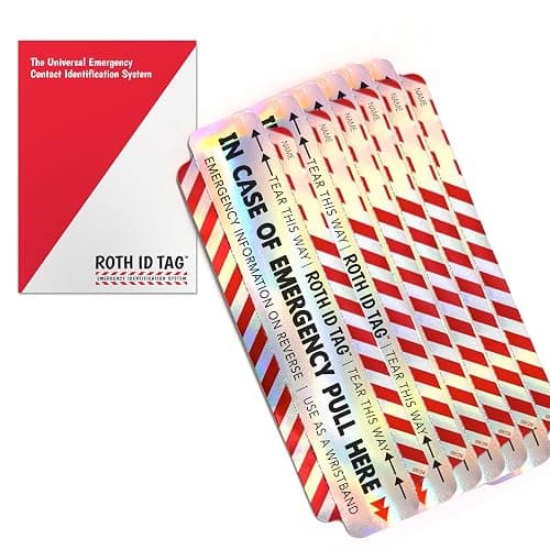 Family ROTH ID TAG™ Kit | Emergency Contact Identification System for Car Seats, Strollers, Wheelchairs, Walkers, and More! - Image 1