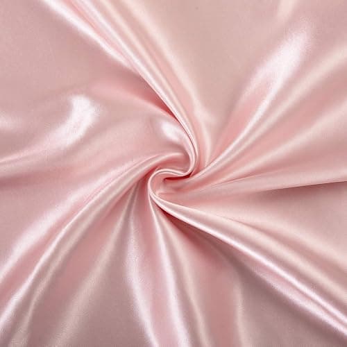 SiinvdaBZX 3Pcs Twin XL Sheets Set, Blush Pink Silky Satin Sheets Twin XL Bedding Set Ultra-Soft Extra Long Bed Sheets for College Dorm thumbnail 5