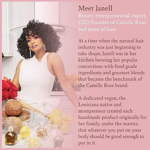 Camille Rose Aloe Whipped Butter Hair Styling Gel, with Aloe Vera and Macadamia Oil for Moisture and Light Hold, for All Hair Types 8 oz thumbnail 9