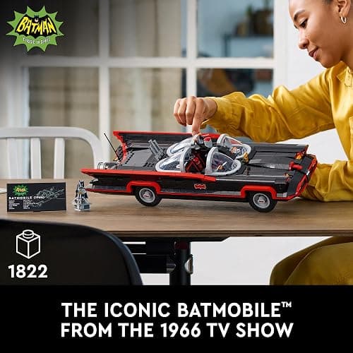 LEGO DC Batman: The Classic TV Series Batmobile, DC Collectible Car, Building Set Inspired by The 1966 Television Show’s Classic Batmobile, Creative DC Gift for Adults and Super Hero Fans, 76328 thumbnail 2