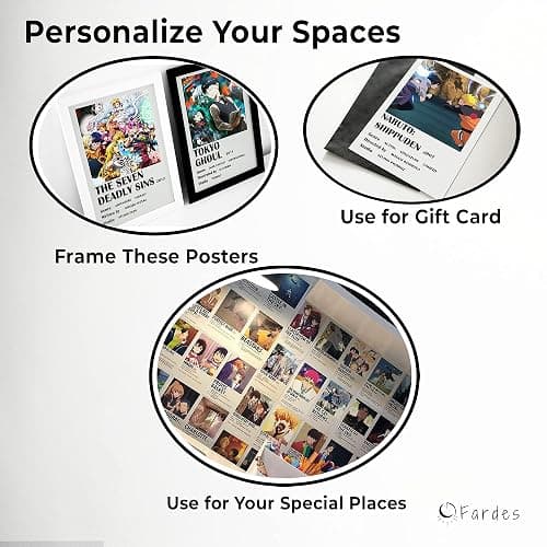 Fardes Anime Posters, Anime Room Decor Aesthetic, Cute Manga Stuff for Kawaii Decor for Bedroom, Mini Wall Collage for Girls and Boys Room, Kawaii Merchant for Wall Decor thumbnail 4