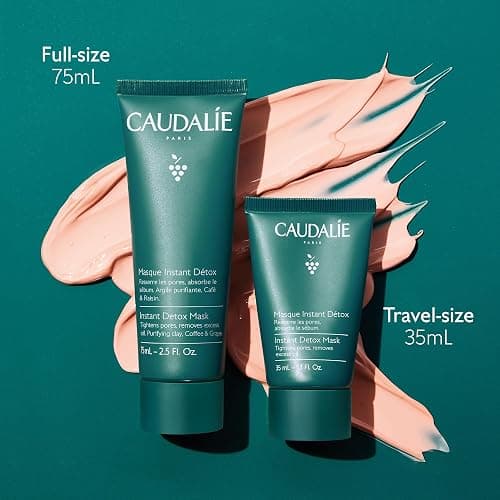 Caudalie Instant Detox Mask, Pore Minimizing Pink Clay Face Mask thumbnail 7