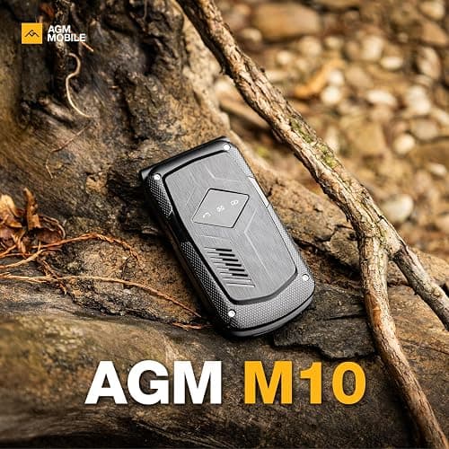 AGM M10 Rugged Basic Flip Phone, 4G Feature Cell Phone, Simple Mobile Phones, Pocket-Sized, Waterproof & Drop-Proof, Speed Dial, Large Fonts & Big Buttons, 98dB Speaker, Dual SIM, for T-Mobile ONLY thumbnail 9