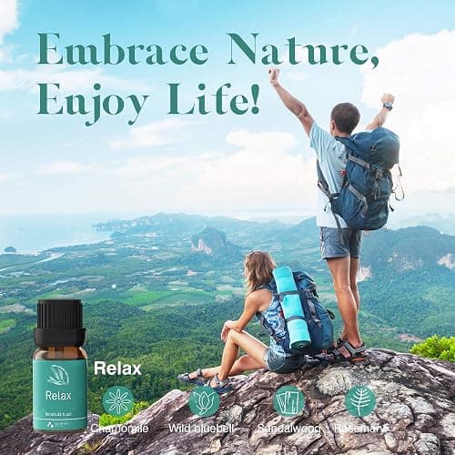 ASAKUKI Essential Oils, Well-Being Diffuser Oils Gift Set, 6x10ml | Includes Calm Mind, Sweet Dreams, Happy, Relax, Air Freshening, Immunity, Essential Oil Set For Diffusers for Home thumbnail 5