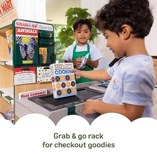 Melissa & Doug Fresh Mart Companion Set, Grocery Store Pretend Play Toys, Toy Kitchen Accessories & Play Food, Preschool Learning Toys for Girls & Boys 3+ thumbnail 8