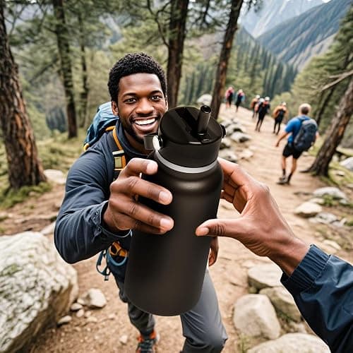 Straw Lid for Hydro Flask Wide Mouth, Lids with Straw for Hydroflask 12 16 18 20 32 40 oz Wide Mouth, Replacement Straw Cap for Hydroflask, Top Sport Bottle Lid thumbnail 2