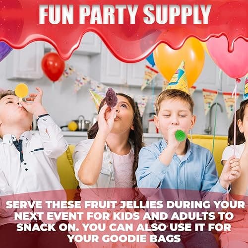 Fusion Select Jelly Fruit Snack Jelly Fruits Hit or Miss Candy Challenge - Fruit-Shaped Jelly- Assorted Flavors, Strawberry, Orange, Apple, Pineapple, Grape, Mango (1 Jar) thumbnail 6