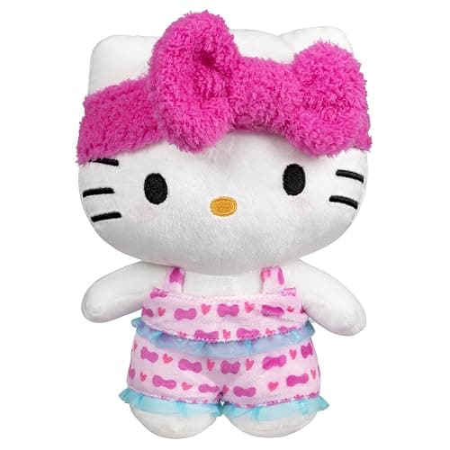 Jazwares Hello Kitty® and Friends - 8-Inch Hello Kitty Pajama Party Plush - Officially Licensed Sanrio® Product from Ages 6+ - Image 1