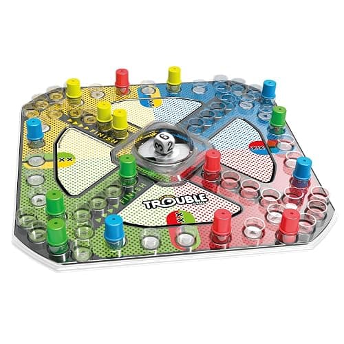 Hasbro Gaming Trouble Board Game for Kids Ages 5 and Up 2-4 Players thumbnail 4