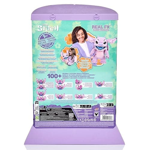 WOW! STUFF Disney Angel Puppetronic by RealFX | with a Limited 1st Edition Certificate | Looks, Feels & Sounds Real! | Disney's Lilo & Stitch | Over 100 Action & Sounds | 18" High | Ages 6+ - Angel thumbnail 8