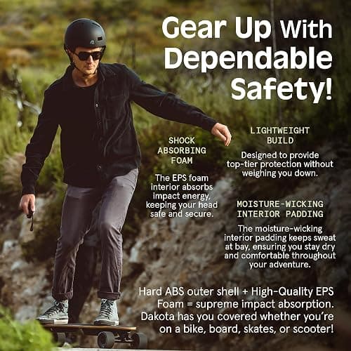 Retrospec Dakota Adult Bike Helmet for Men & Women - Multi-Sport Protection with ABS Shell, EPS Foam, 10 Vents & Removable Washable Padding for BMX, Skating, Scooter and Skate - Helmets for Adults thumbnail 3