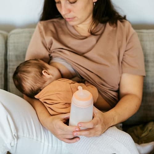 Suavinex, Pack 2 Biberón Anticólico Zero Zero 270 ml con Tetina de Flujo Medio (M) de Silicona, Bebés +3 Meses, para Leche Materna, de Fórmula y Líquidos Densidad Media, Compatible Lactancia, Fair thumbnail 4