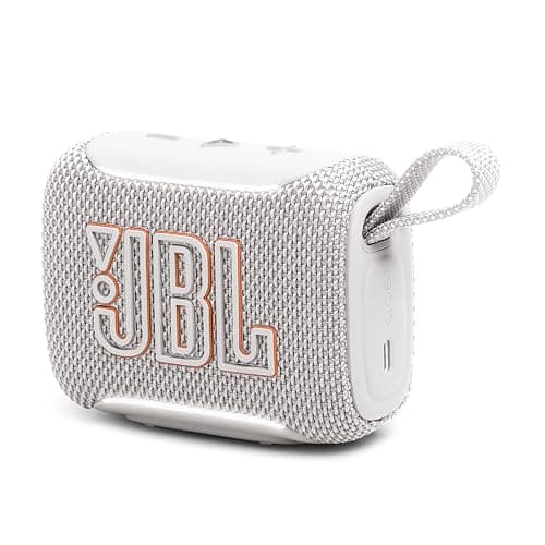 JBL Go 5 - Ultra-Portable Waterproof & Drop-Proof Speaker with JBL Legendary Sound & Ambient Edge Lighting, AirTouch Instant Stereo Pairing or Link Multiple Compatible Speakers via Auracast™ (White) thumbnail 3
