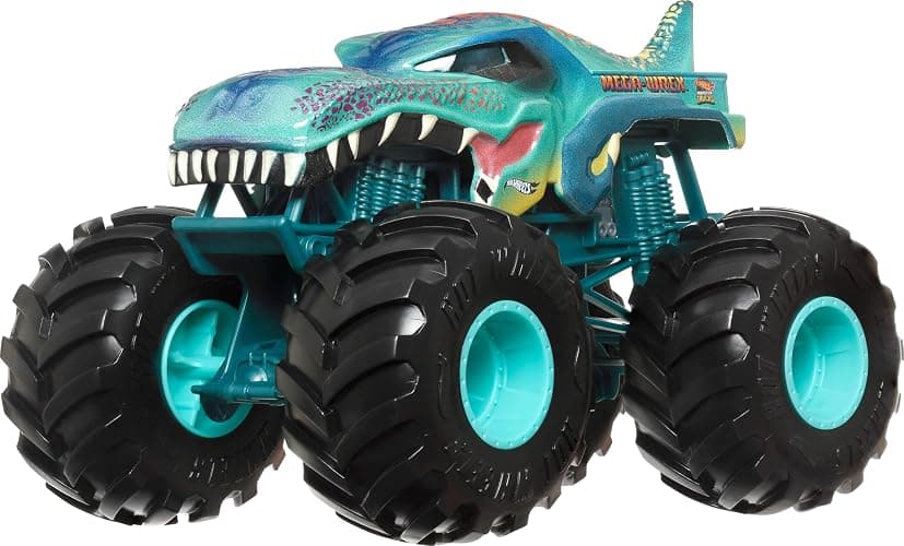 Hot Wheels Monster Trucks, Oversized Monster Truck, 1:24 Scale Die-Cast Toy Truck with Giant Wheels and Cool Designs - Image 1