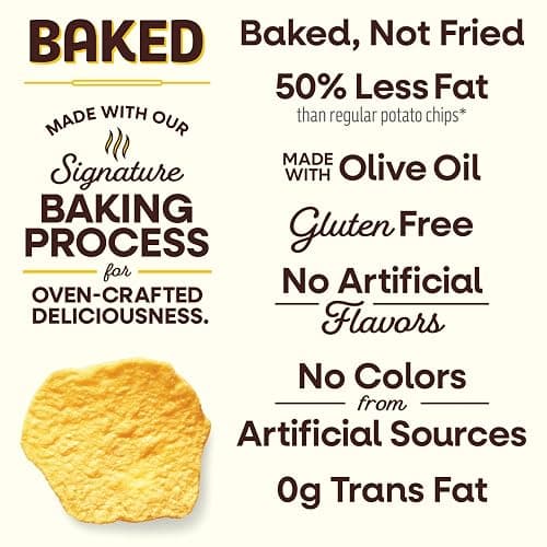 Baked Lay’s Potato Chips, Original, 9.25 oz Bag, 50% Less Fat, Gluten Free, No Artificial Flavors, No Colors from Artificial Sources thumbnail 5