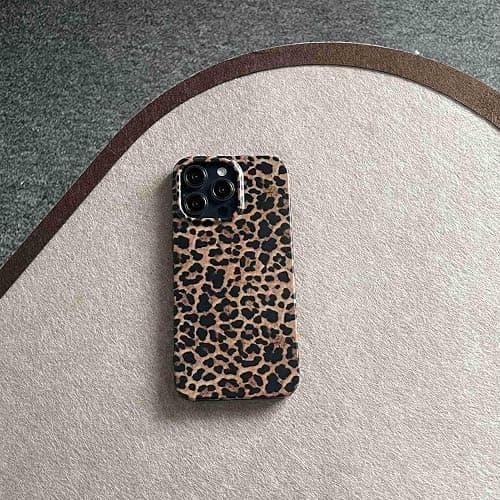 owwiktten Brown Cheetah Print Leopard Phone Case for iPhone 15 6.1 inch Retro Trendy Luxury Matte Slim Protective Cool Girls Women Funda Cover for iPhone 15 thumbnail 7
