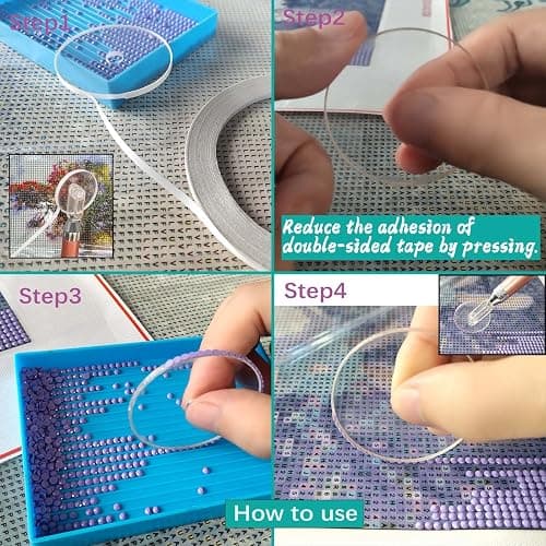 Diamond Painting Wheel Tools with Groove,New Type of Gem Art Pen,Accessories That can Make Jewel Art Faster and neater,Both Square and Round Drills are Suitable,Dimond Art Supplies Kits. … (Gold) thumbnail 4