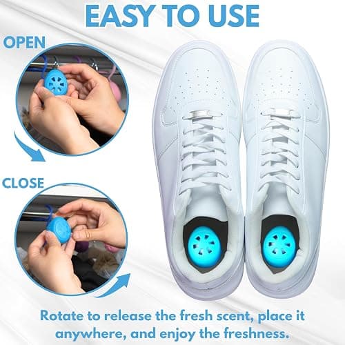 Air Jungles Shoes Deodorizer Ball 6 Count, Fresh Linen Scent, Odor Remover Balls for Sneakers, Gym Bags, Lockers, and Drawers. Essential Oil Provides Natural Freshness thumbnail 3
