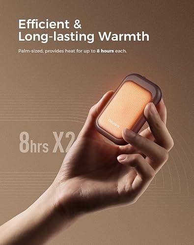 OCOOPA Hand Warmers Rechargeable 2 Pack - Stocking Stuffers Men Women Teens Boys Girls, Gifts for Men Women Seniors, White Elephant Gifts for Adults, Christmas Birthday Anniversary Xmas Gifts Ideas thumbnail 4