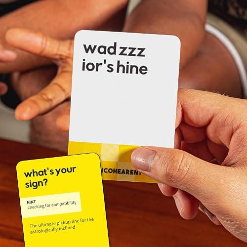 Incohearent by Relatable – Guess the Gibberish Party Game for Adults, Funny Card Game Activity for Groups, Bachelorette Party Favorite, Summer Fun for Game Night, Travel-Friendly with 300 Cards thumbnail 5
