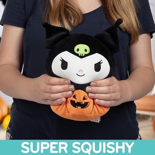 Squishmallows Original 8-Inch Kuromi Jack O' Lantern- Hello Kitty - Official Jazwares Halloween Pumpkin Plush - Collectible Soft & Squishy Sanrio Stuffed Animal Toy - Gift for Kids, Girls & Boys thumbnail 3