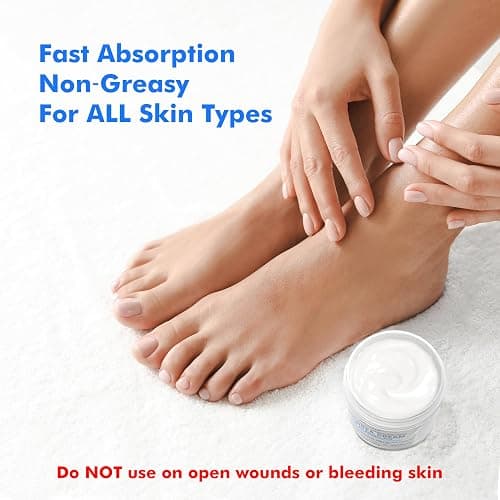 Ebanel Urea Cream 40% plus Salicylic Acid 2%, Foot Cream for Dry Cracked Heels Feet Knees Elbows Hands, Foot Dead Skin Cuticle Callus Remover Toenail Softener, Keratolytic Skin Barrier Repair thumbnail 6