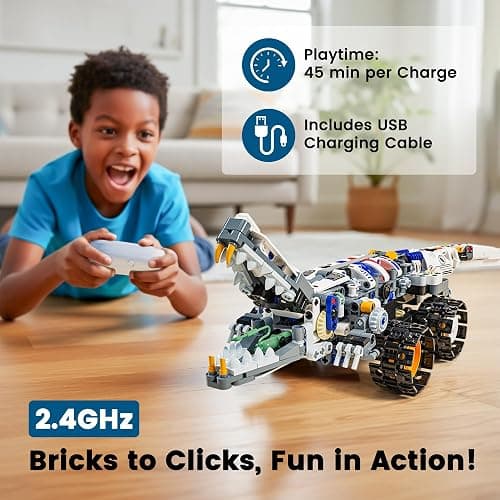 Glikid STEM RC Robot Building Kit - 3 in 1 APP & Remote Control Robotics for Kids Ages 8-12, DIY Educational Toy Programming & Science Project Kit, Birthday Gifts for Boys Girls thumbnail 4