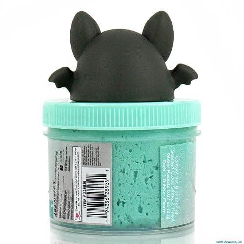 Original Squishmallows Aldous The Fruit Bat Premium Cloud Slime, Vanilla-Scented, 8 oz., Storage Container with Figurine Topper, Rubber Charm, Goodie Bags Stuffers, Kids Party Favors, Sensory Toy thumbnail 10