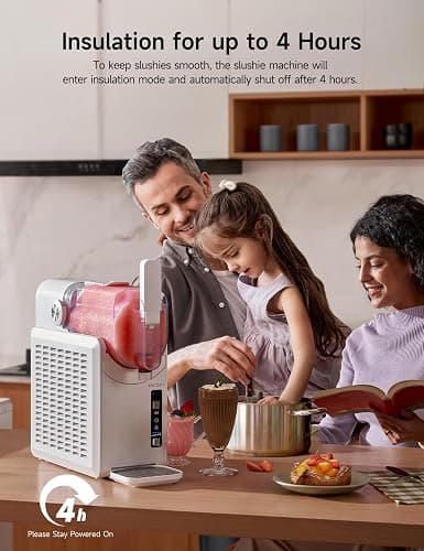HiCOZY F1 Slushie Machine, Professional Frozen Drink Maker, Slushy Machine for Home, No Ice Needed, Self-Cleaning, 5 Presets for Milkshakes, Cocktail, Frappes, and More thumbnail 6