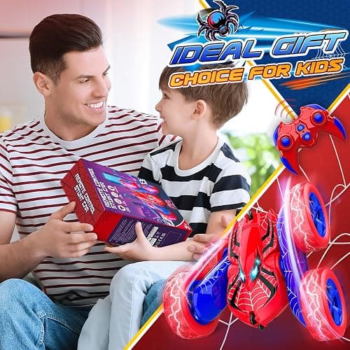 Excitobo Remote Control Car,RC Cars for 4 5 6 7 8 9 10 11 12 Year Old Boy Double Sided 360°Flip 4WD Rechargeable Drift RC Race Car Boys Toys Birthday Gifts Christmas Basket Stuffers for Kids Age 4-12 thumbnail 8