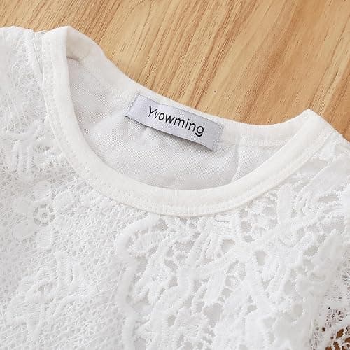 Yvowming Baby Girl Clothes Outfits Toddler Infant Baby Romper Top+Jeans Clothing Set thumbnail 5