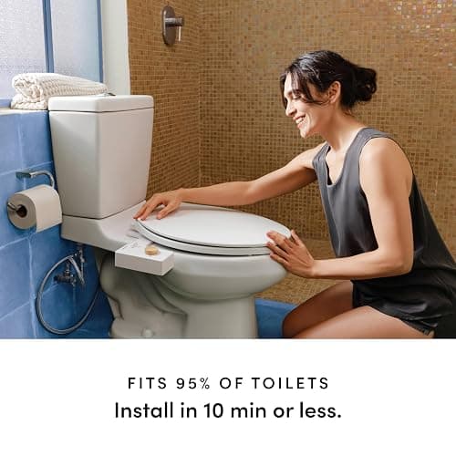 TUSHY Classic 3.0 Bidet Toilet Seat Attachment - A Non-Electric Self Cleaning Water Sprayer with Adjustable Water Pressure Nozzle, Angle Control & Easy Home Installation (Platinum) thumbnail 5