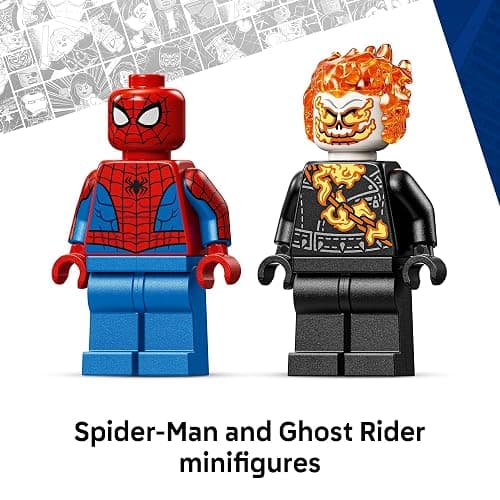 LEGO Marvel Spider-Man vs. Ghost Rider Motorcycle Building Toy for Boys & Girls, Ages 6+ - Super Hero & Villain Playset W/2 Marvel Minifigures - Gift Idea for Kids & Fans - 76335 thumbnail 5