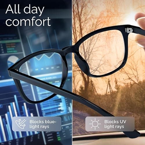 livho High Tech Blue Light Glasses - Advanced Blue Light Blocking Computer Glasses - Screen Fatigue & UV Protection thumbnail 7
