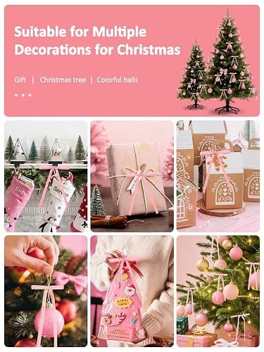 24 PCS Velvet Christmas Bows for Christmas Tree 5" x 7" Rustic Crafts Gift Ribbon Bows Twist Tie Bows for Xmas Wreaths Garland Gift Wrapping Ornaments for Xmas Decorations thumbnail 6