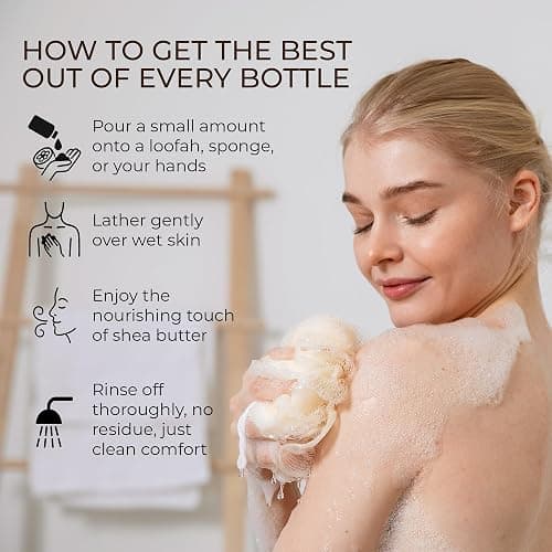 Dr. Jacobs Naturals Pure Castile Soap Liquid Body Wash, Shea Butter - Plant Based Soap Infused with Vitamin E and Aloe Vera to Moisturize Dry and Sensitive Skin - Made in The USA - 32 oz, Pack of 1 thumbnail 6
