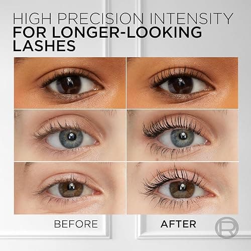 L'Oréal Paris Mascara, Telescopic Original Waterproof Mascara to Achieve Dramatic Lash Length, Smudge-Proof, Long-Wearing Formula for All-Day Wear, Black thumbnail 4