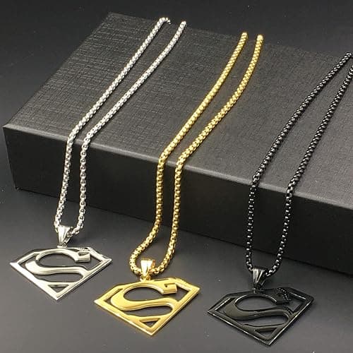 Tapp Collections Stainless Steel Superhero Pendant Necklace thumbnail 4